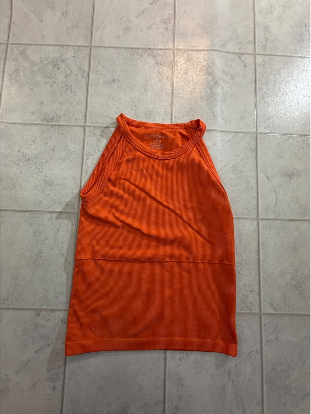 Eye Candy orange sleeveless top size 2X 2X